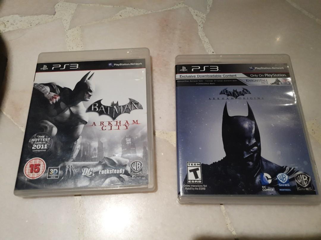 Ps3 Games Batman Arkham City And Origins Toys Games Video Gaming Video Games On Carousell