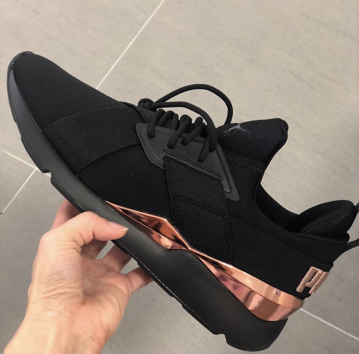 Puma metallic muse new arrivals rose gold