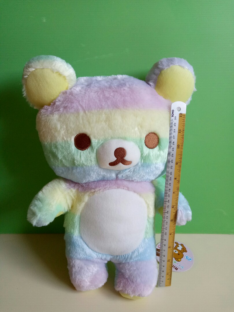 Rainbow rilakkuma plush hotsell