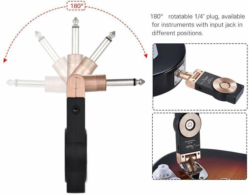 Rowin 2.4G Rechargeable Guitar Wireless Transmitter Receiver Wireless