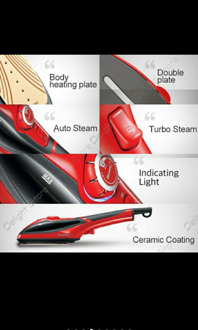 Steam Q II Korea Double Action Iron Steamer, TV & Home Appliances
