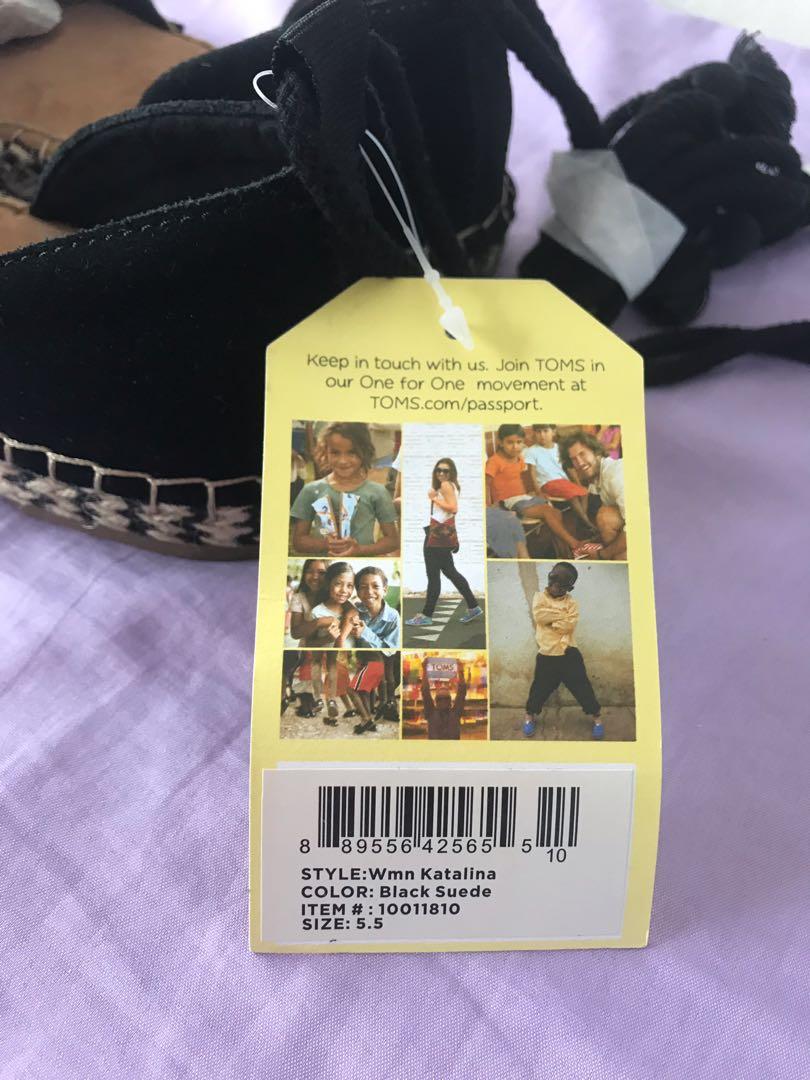 Toms katalina sales espadrilles black