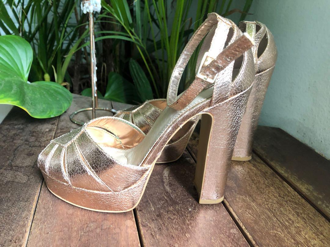 topshop rose gold heels
