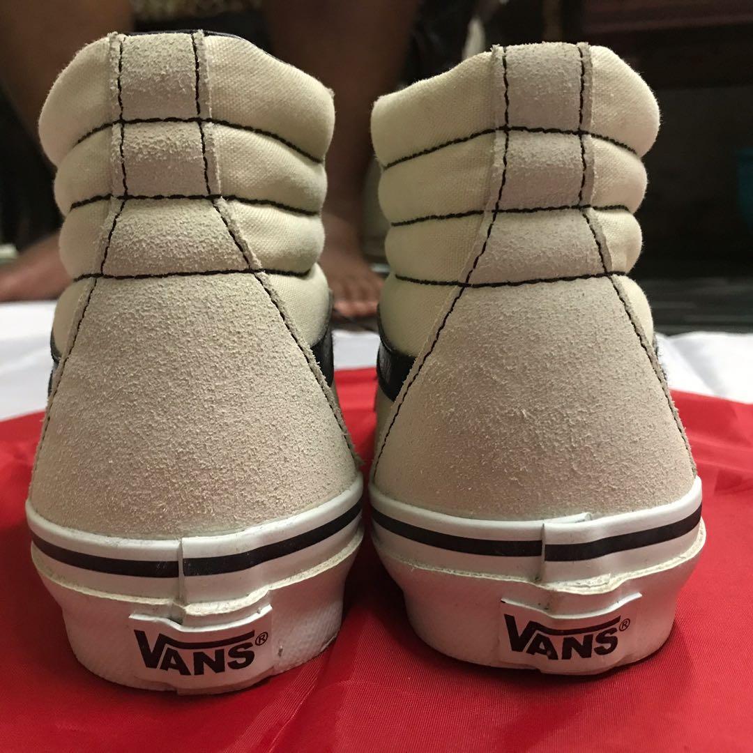 VANS SK HI8 WHITE BLACK OFF THE WALL Women s Fashion Footwear
