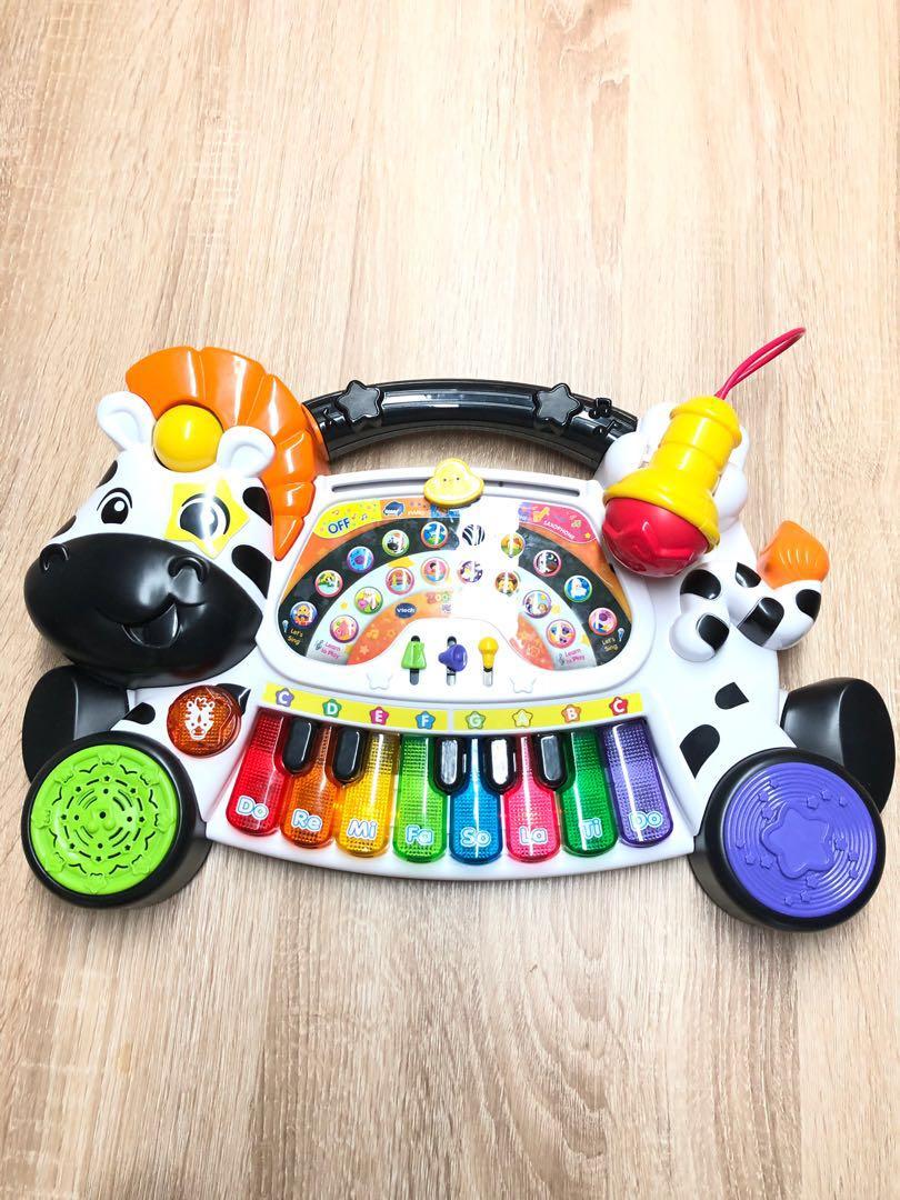 zebra piano toy