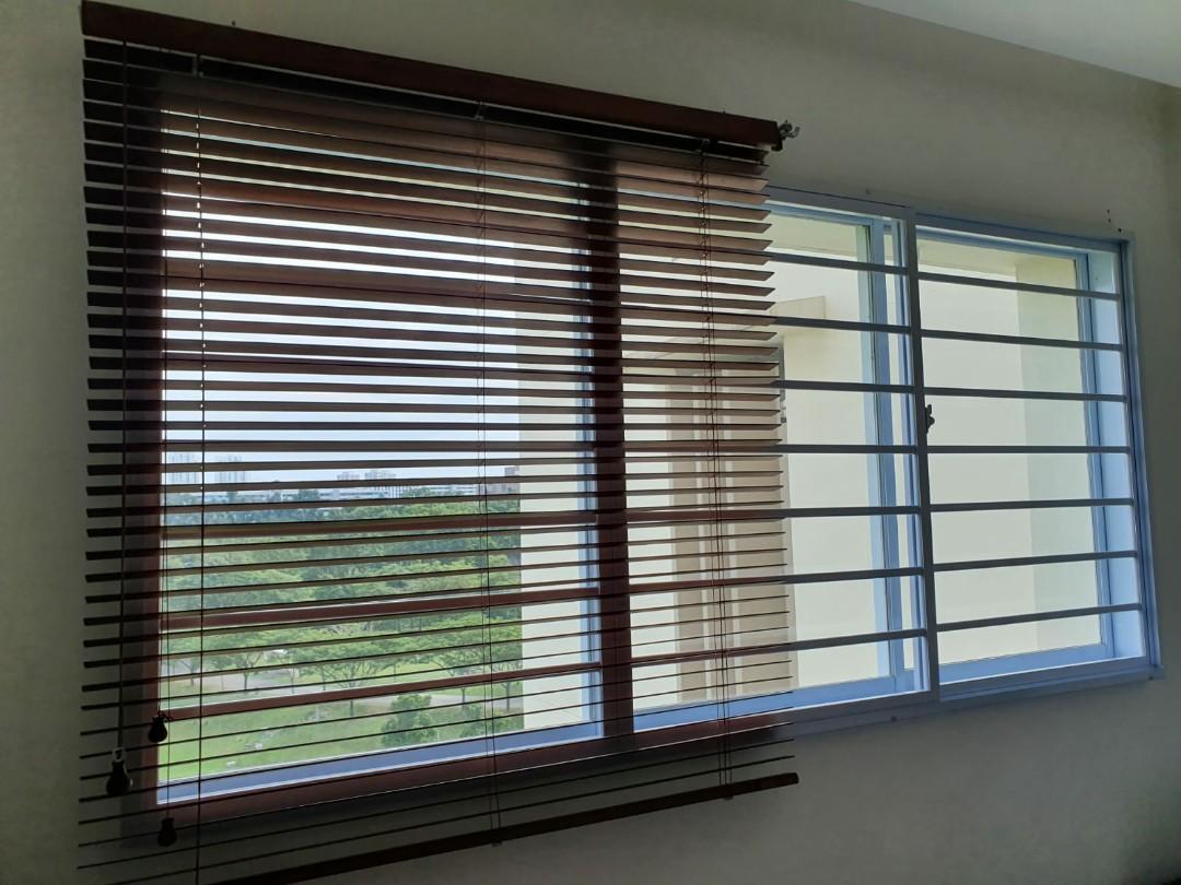 Wooden Venetian Blinds 121 Cm X 131 Cm Furniture Home Decor
