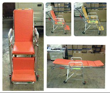 Ambulance collapsible stretcher wheelchair