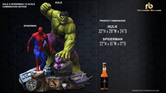 Hulk & Spider-Man statue
