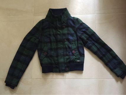 Roxy 女裝綠色格仔外套64211549907203110