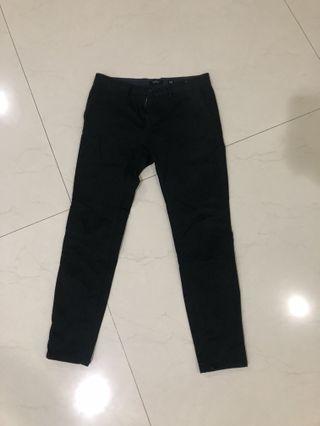Pull and bear black smart skinny chinos