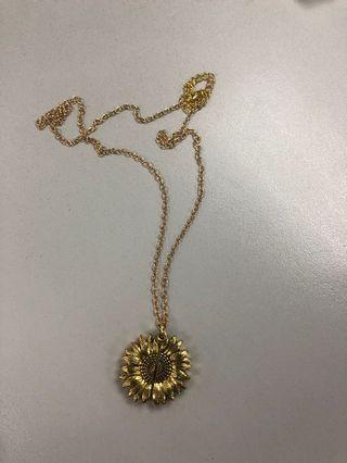 Sunflower necklace