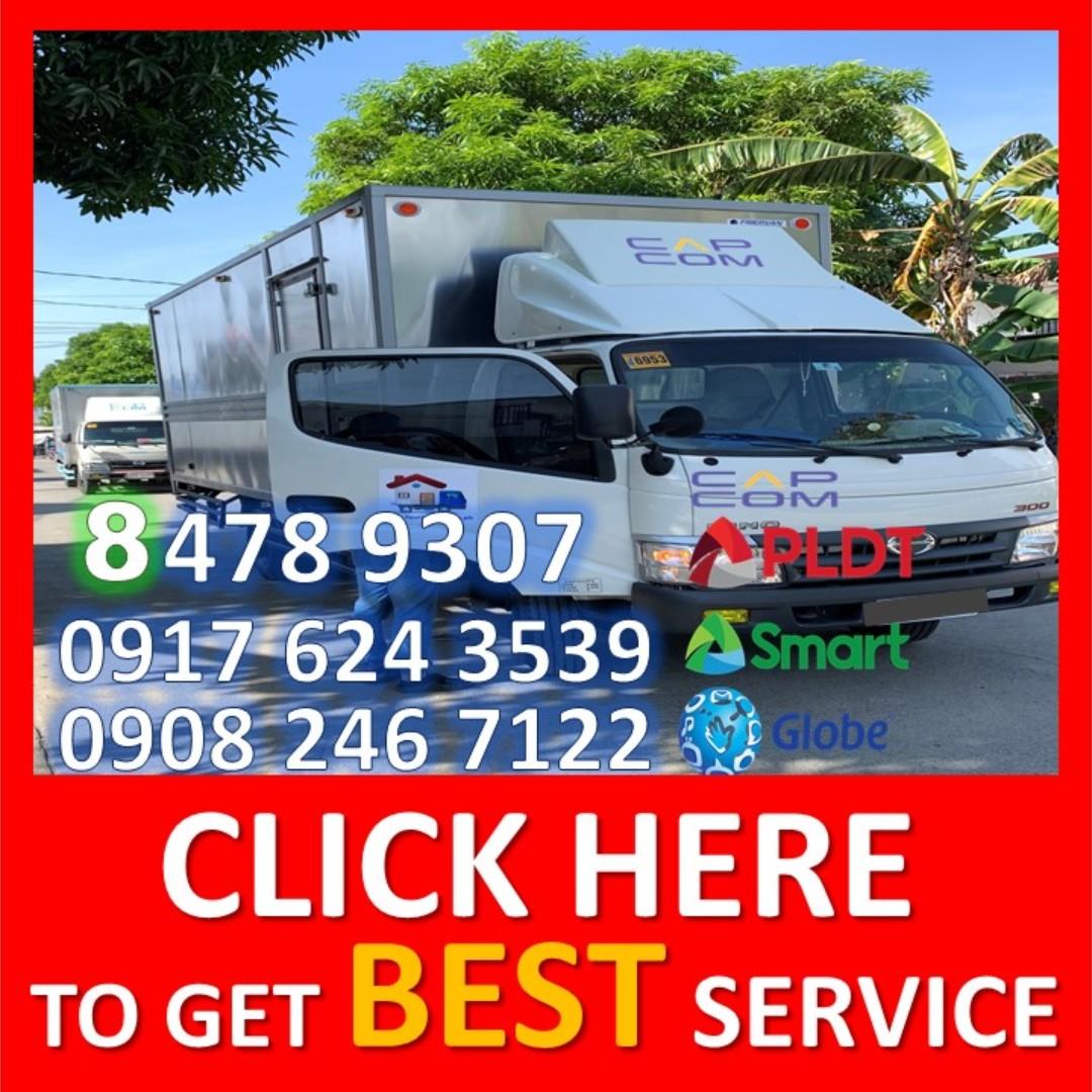 6 Wheeler closed van truck for rent hire rental movers lipat bahay elf, Vehicle Rentals on Carousell