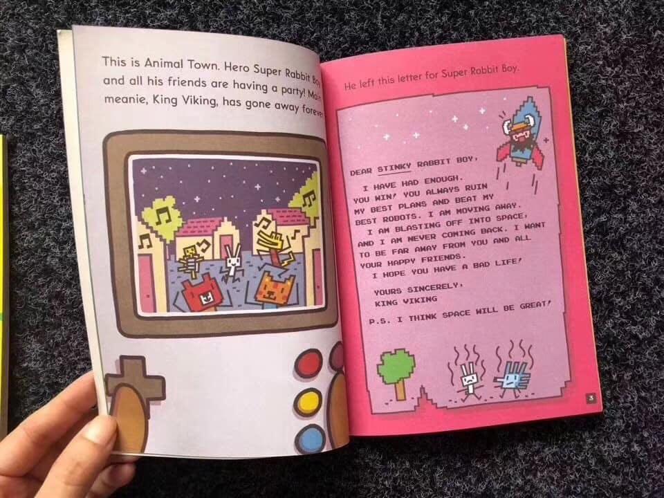 點讀版方塊兔 Game Over, Super Rabbit Boy!, 興趣及遊戲, 書本 & 文具, 小朋友書 - Carousell