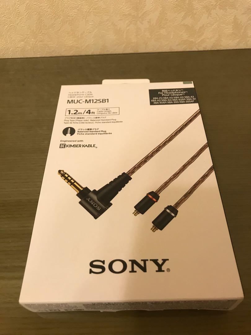 耳機升級線Sony 4.4mm MMCX平衡線(Kimber Kable) MUC-M12SB1, 音響器材