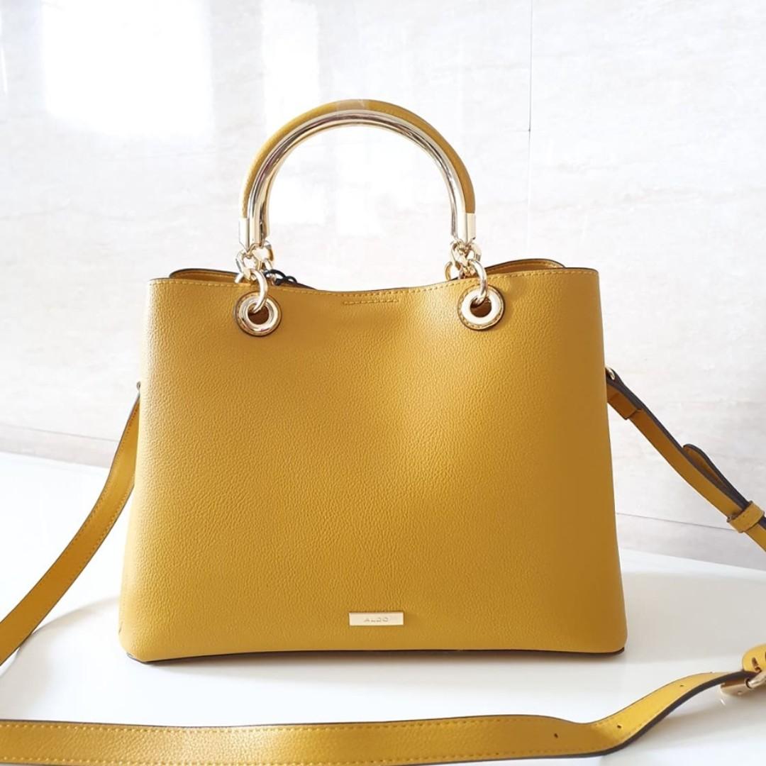 Aldo mustard sale yellow bag