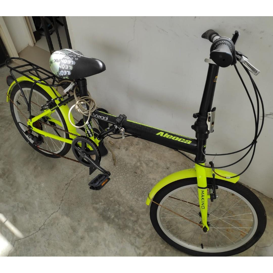 Aleoca Foldable bicycle 20 Viaggi Easy fit into any cars Sports Equipment Bicycles Parts Bicycles on Carousell