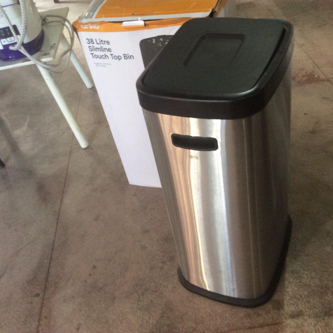 Anko 38 litres Slimline Top Bin, Furniture & Home Living, Cleaning