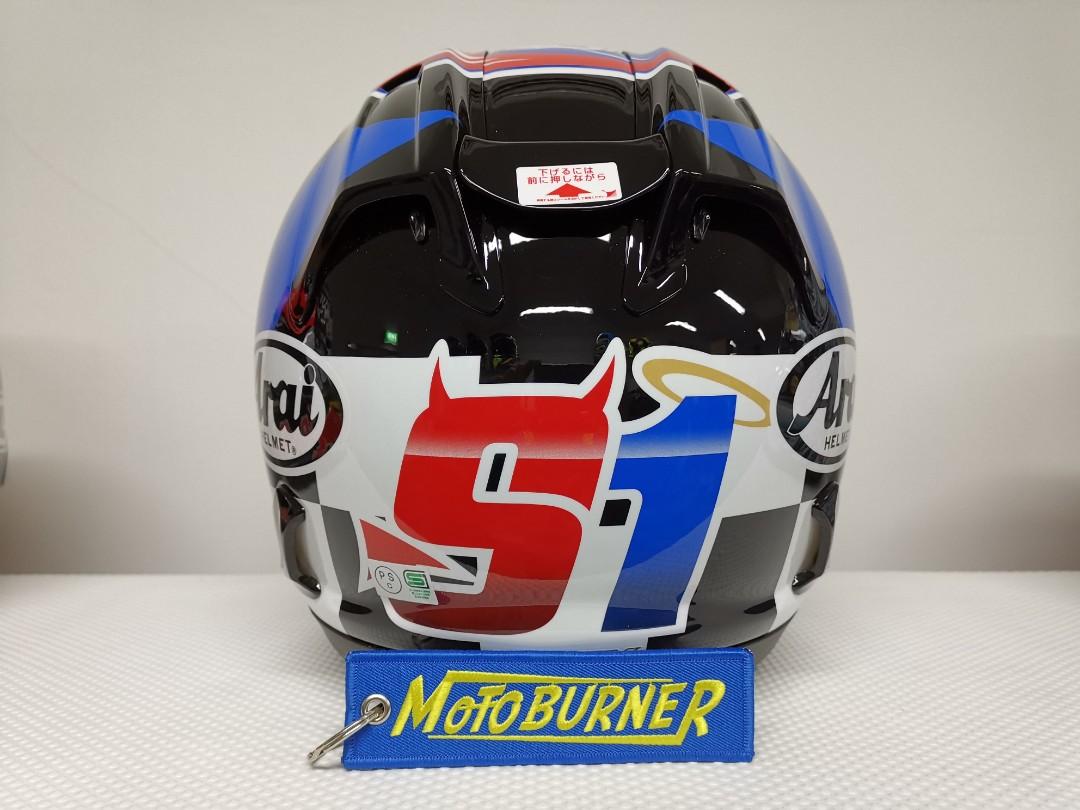 Arai helmets RX7X Haslam SB (Category: Motorcycle Apparel) located in Singapore. Submitted by stellar_motoburner (Listing ID 255540669, Image 3). Description: Japan JDM version..