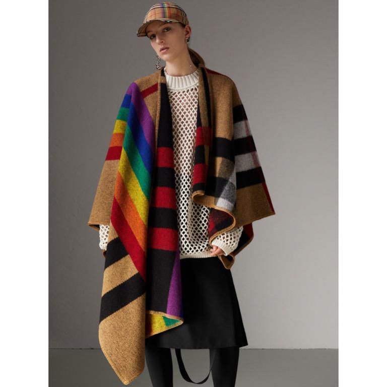 Burberry rainbow sales poncho