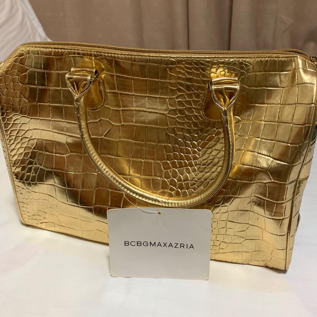Bcbgmaxazria gold bag discount
