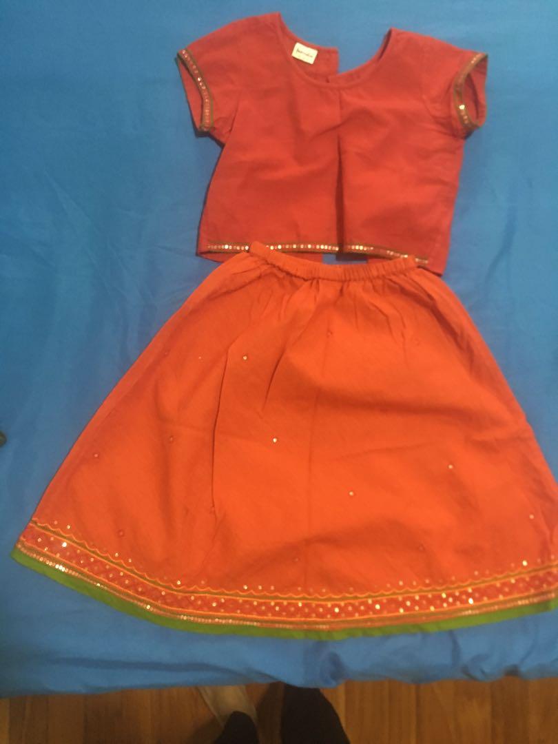 baby cotton lehenga