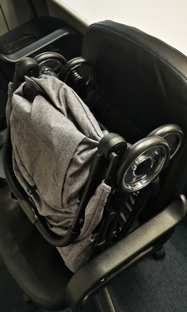 Beblum Navuto 2019 Version GREY Auto Folding stroller One hand folding Ten times can stand by itself when autofold Babies Kids Infant Playtime on Carousell