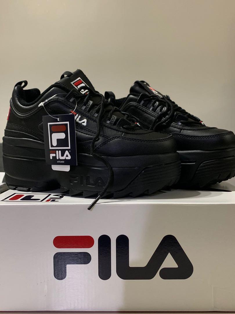 fila sneakers all black