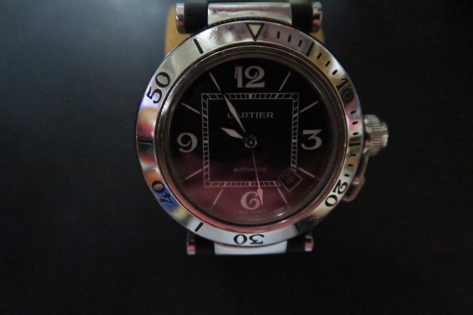 Cartier de Pasha Seatimer Men Watch (Category: Luxury Watches) located in Makati City. Submitted by olxph_323618876 (Listing ID 255477416, Image 1). Description: Pre-owned Cartier de Pasha Seatimer Steel Rubber Automatic Men's Watch. Immaculate condition with box and paper. For more information and pricing, please call or PM. Thanks..
