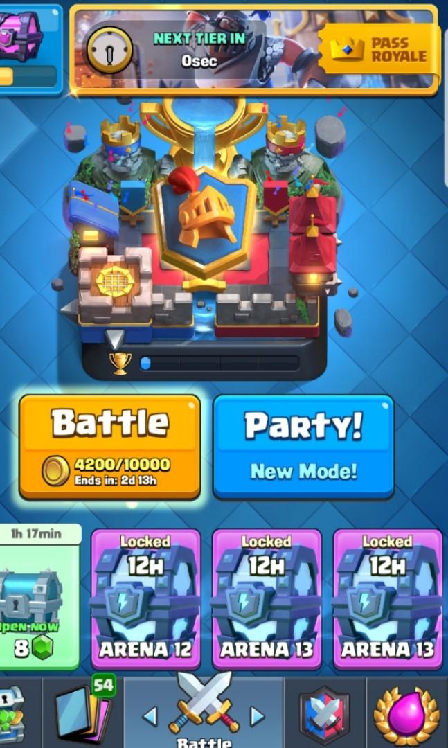 Clash Royale 6K Trophy account Video Gaming Gaming Accessories