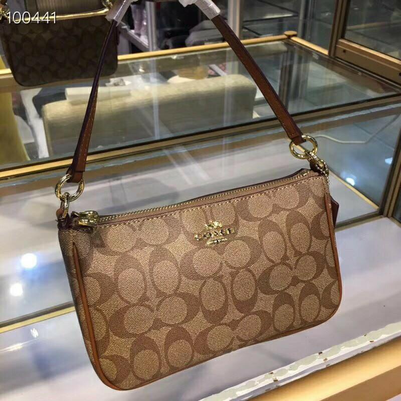 COACH F58321 MESSICO TOP HANDLE POUCH in SIGNATURE