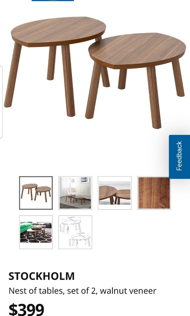 COFFEE TABLE NEST (IKEA STOCKHOLM), Furniture & Home Living, Furniture