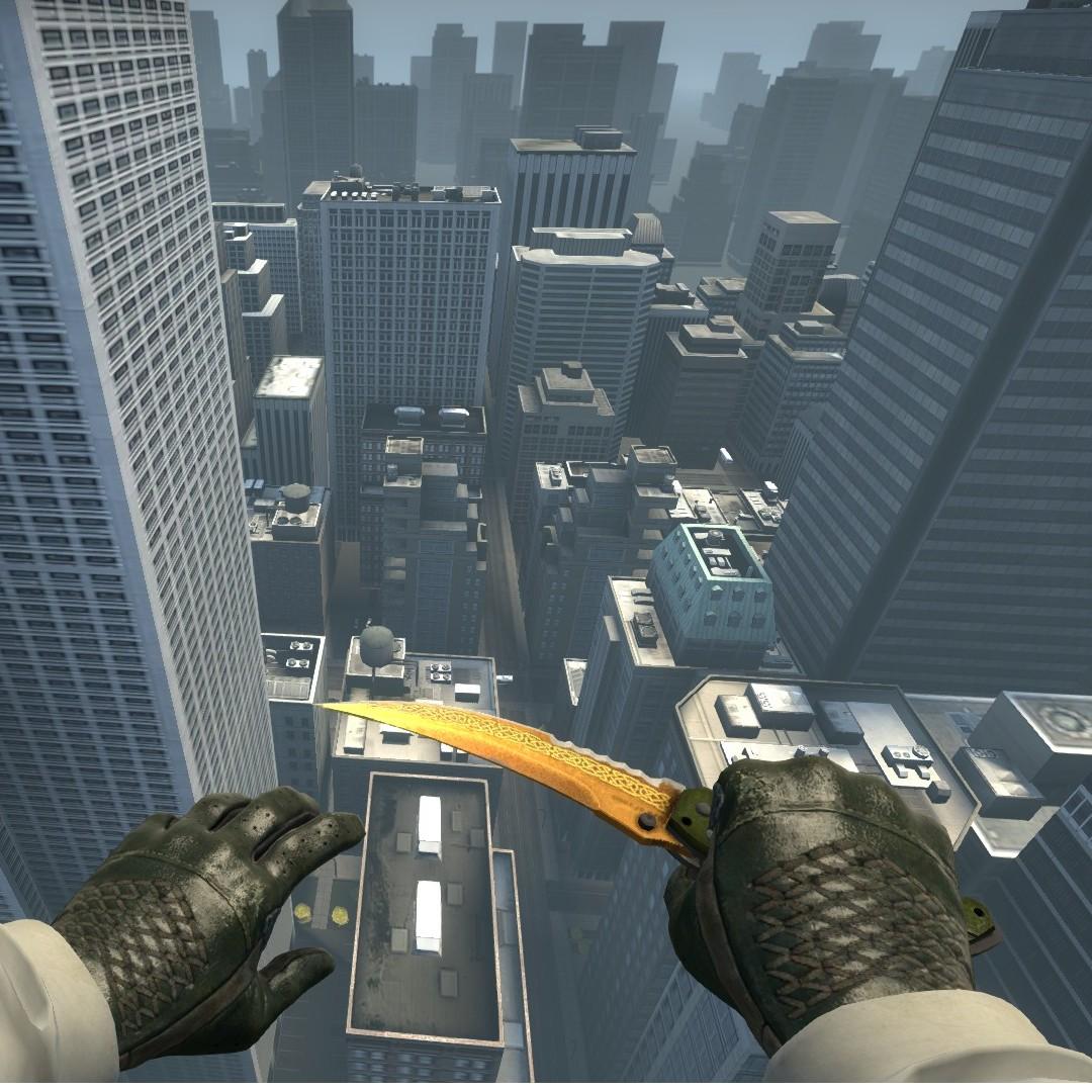 CSGO skins knife glove combo flip knife driver gloves, Video Gaming