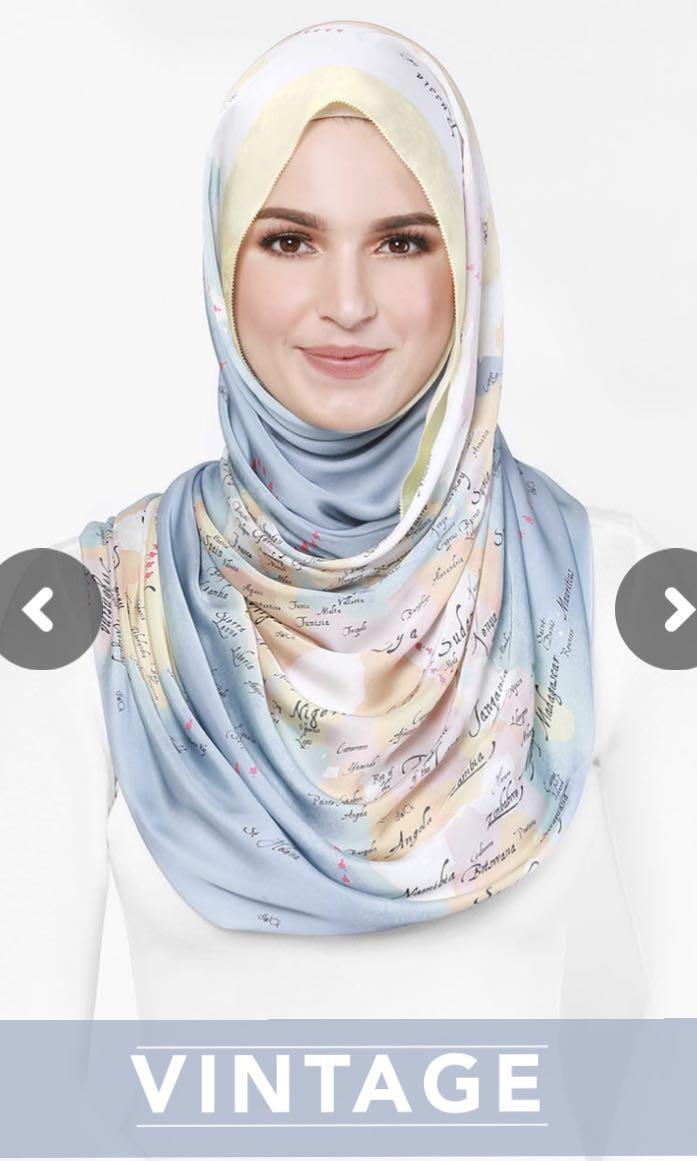 Duck Scarves The World Map Vintage Muslimah Fashion Scarves On Carousell