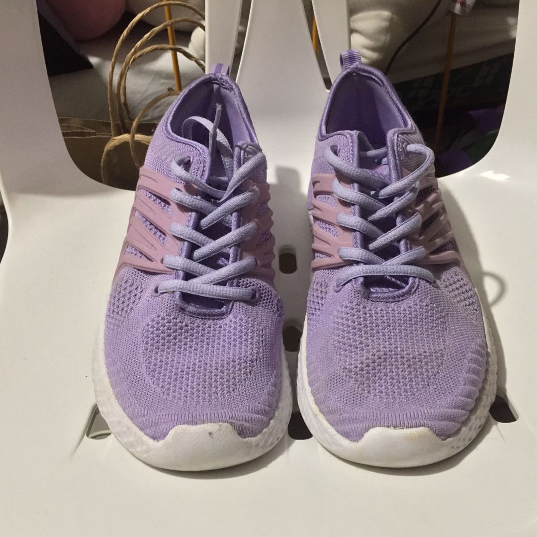 purple sneakers shoes