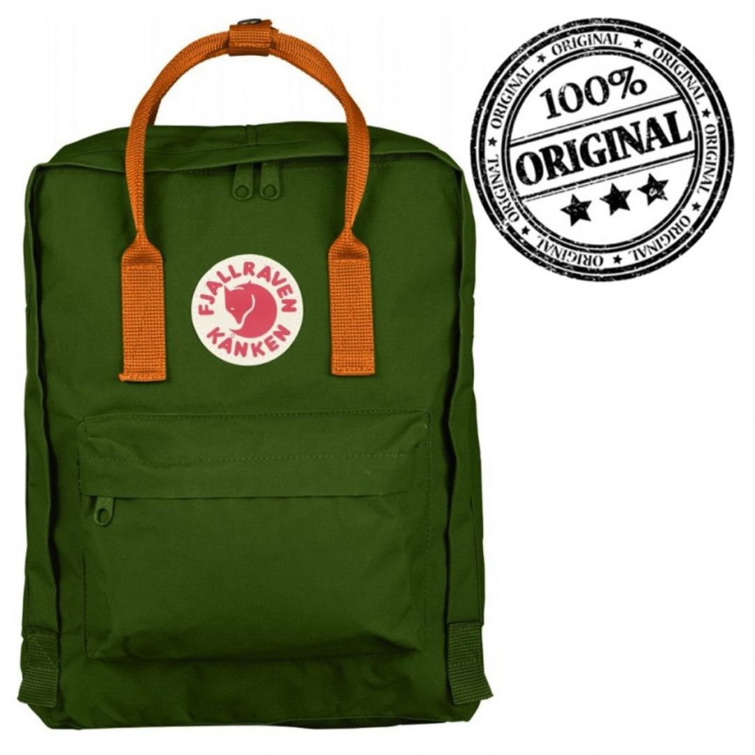 leaf green burnt orange kanken