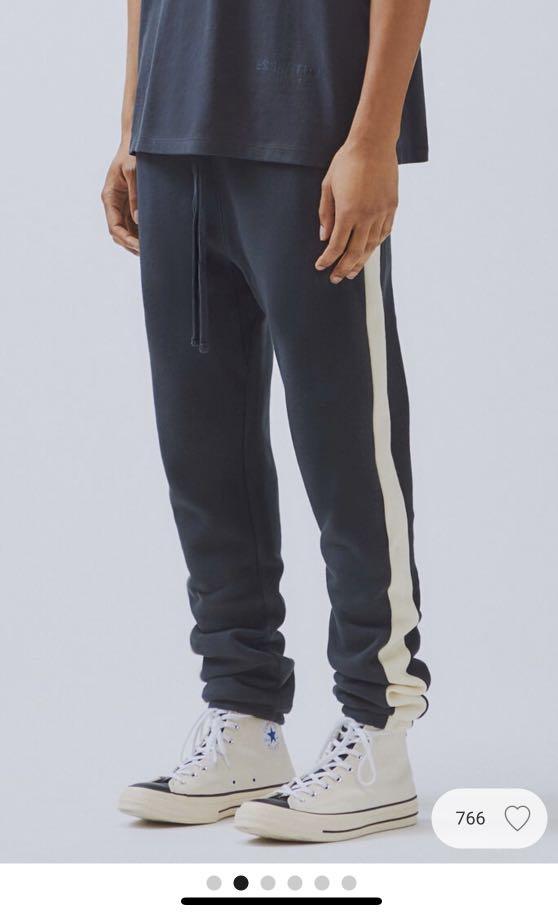FOG Essentials side stripe sweatpants 長褲2019年版, 男裝, 褲＆半截