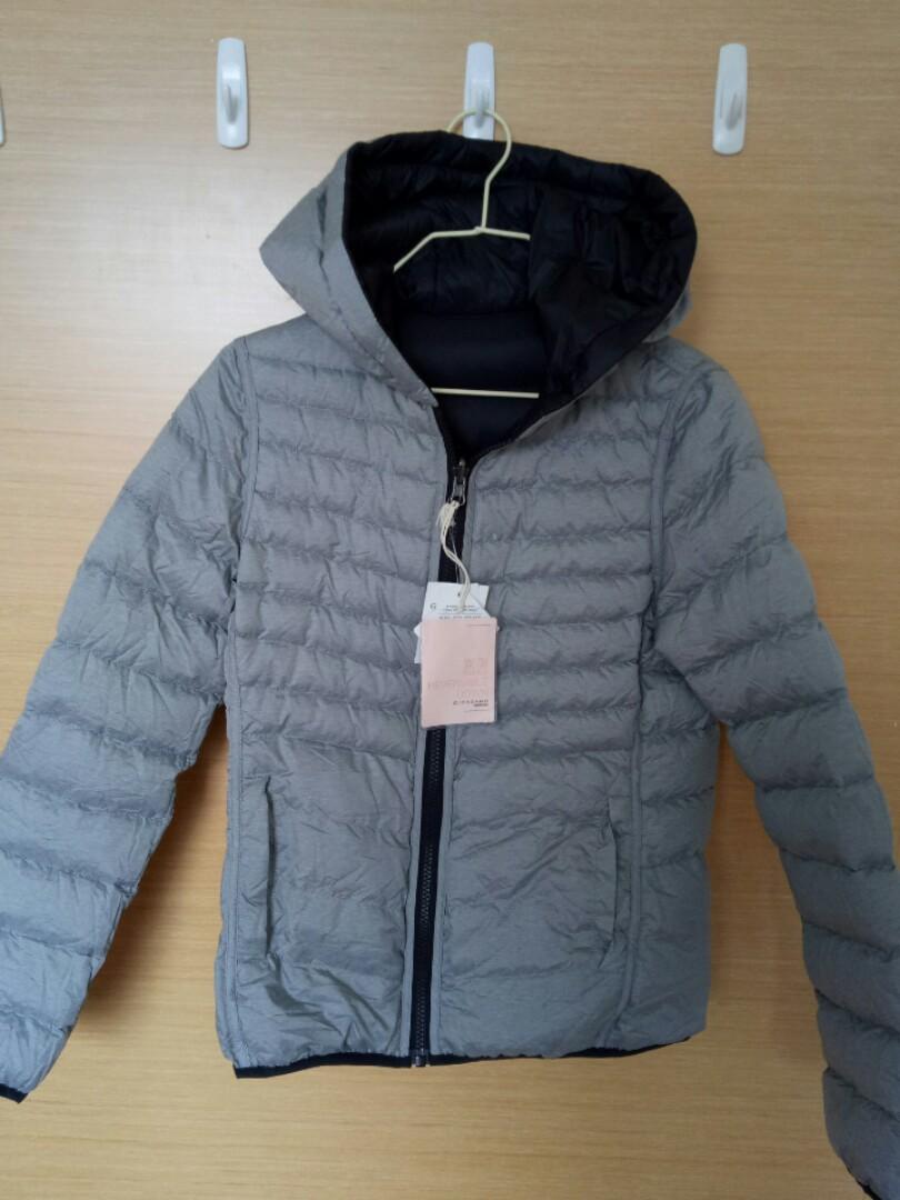 Giordano women down jacket reversible neck cushion