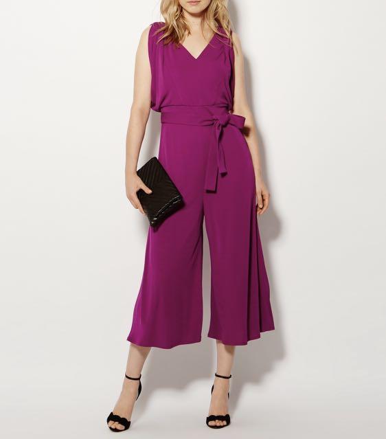 karen millen purple jumpsuit