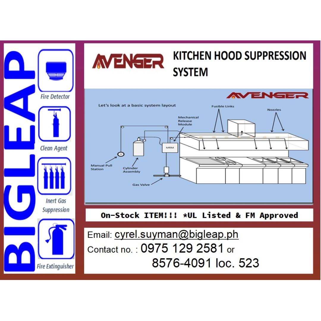 Kitchen Hood Fire Suppression System (Category: Construction & Building Materials) located in Pasig City. Submitted by cyrel.suyman (Listing ID 255448260, Image 1). Description: Just contact me on 0975 129 2581 or E-mail us at cyrel.suyman@bigleap.ph For more inquiries call 8576-4091 loc 523..