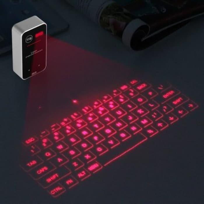 Laser Projection Keyboard Mini Portable Compact With Mouse Function