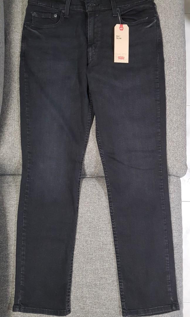 Levi's 511 Slim Fit Jeans - Black (34x32), Men's Fashion, Bottoms, Jeans on  Carousell