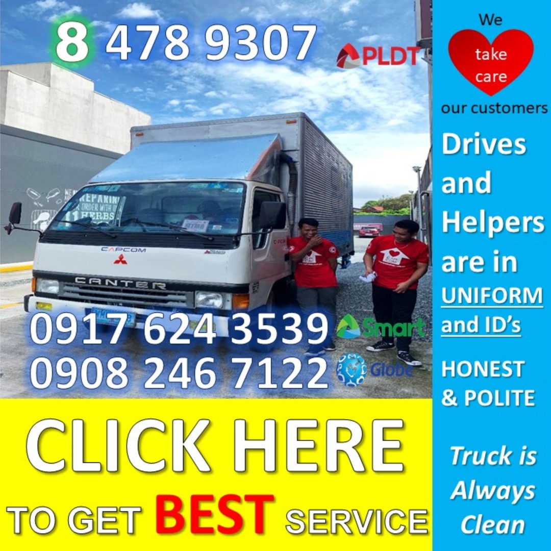 Lipat bahay trucking services truck for rent hire rental elf canter house home movers condo events lot office apartment