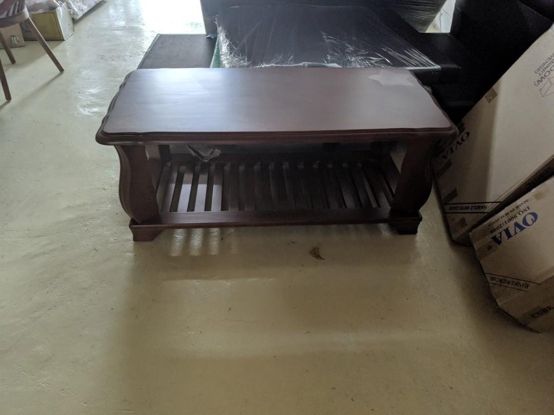 Malaysian Oak Coffee Table, Furniture & Home Living, Furniture, Tables