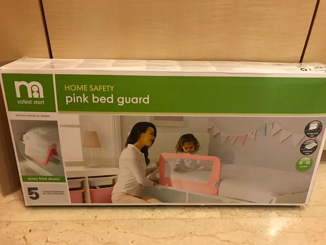 mothercare pink bed guard