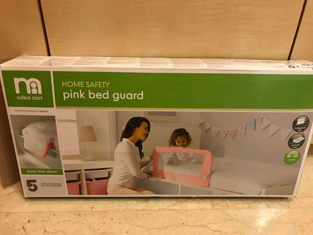 mothercare pink bed guard