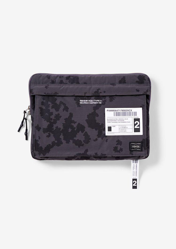 NEIGHBORHOOD × PORTER ケース Neighborhood X Porter Laptop Case, Men's Fashion, Bags, Belt bags