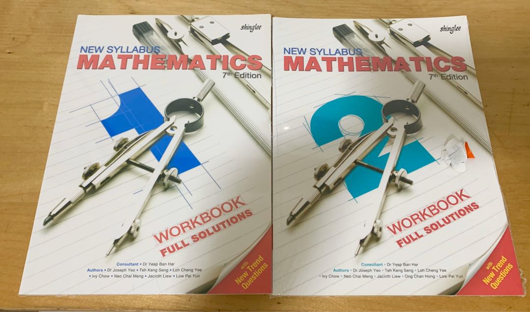 New syllabus mathematics 7th edition workbook full solutions 1 and 2