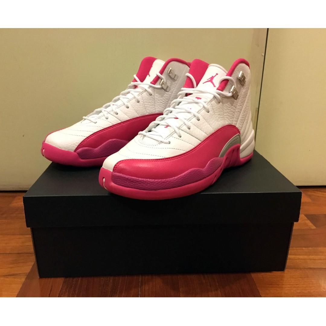 NIKE AIR JORDAN AJ 12 XII GG VIVID PINK FLU GAME BRED OVO WINGS