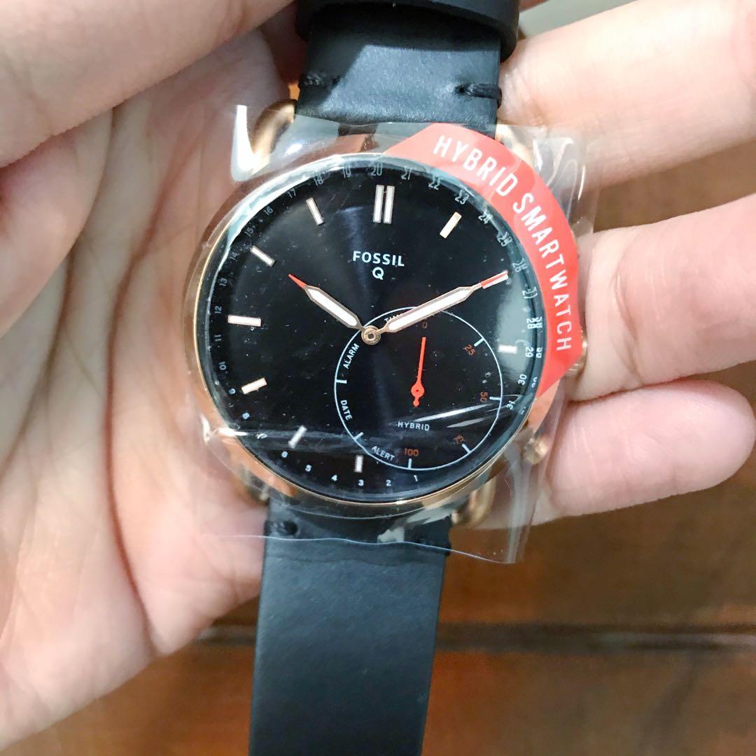 Original Fossil Hybrid Smartwatch kulit asli leather Garansi