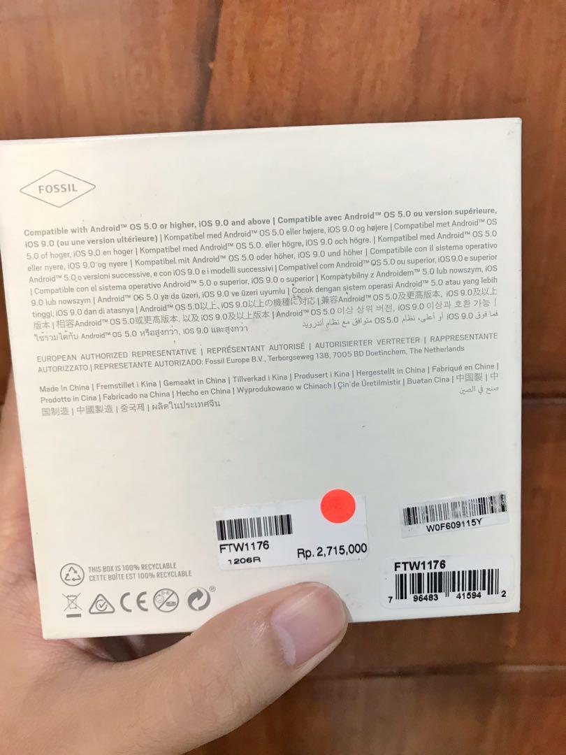 Original Fossil Hybrid Smartwatch kulit 